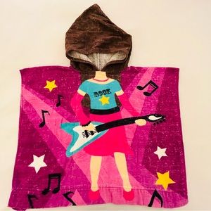 Kids Rock Star Girl Hooded Towel
